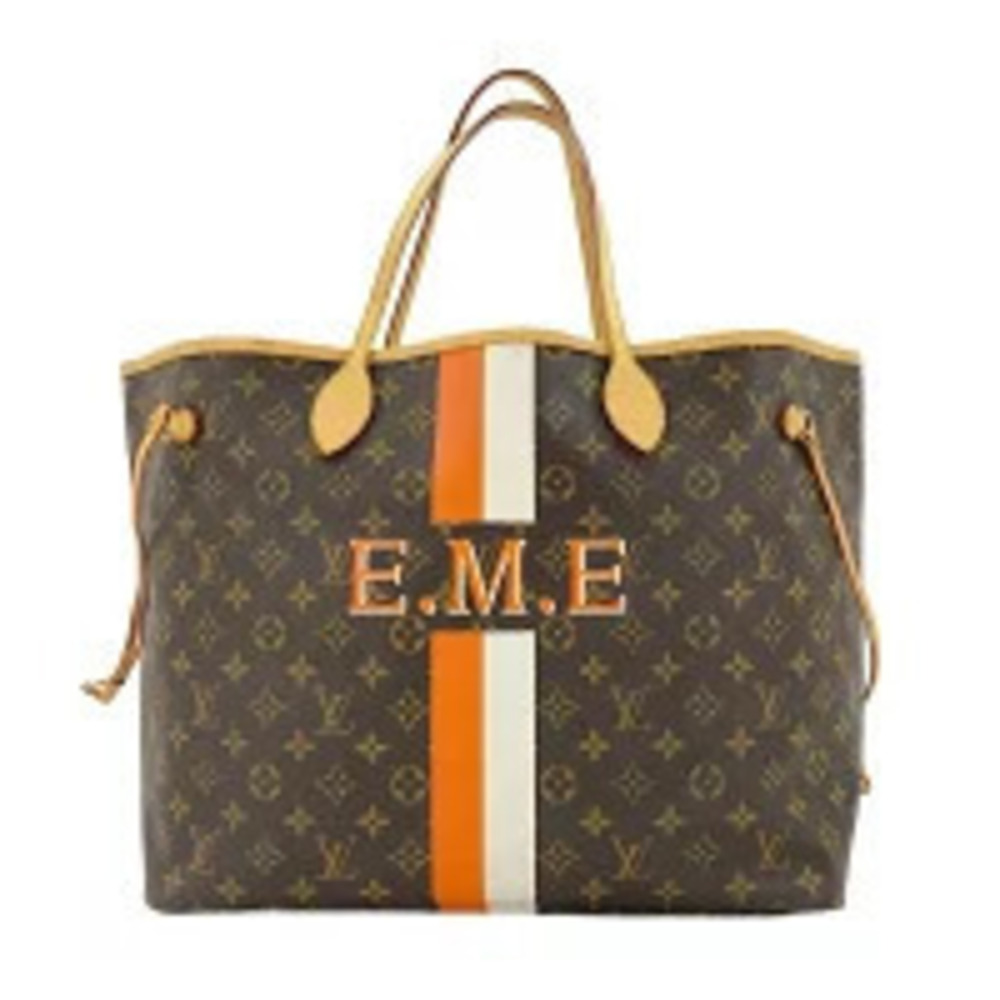 Louis Vuitton Monogram Neverfull Tote Bag Brown